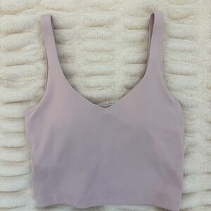 Hollister Dusty Pink Cropped & Padded Tank Top